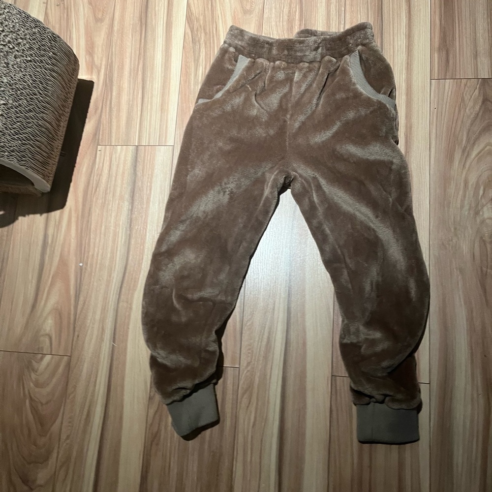 Lush Brown Sweatpants with Cuffed Hems